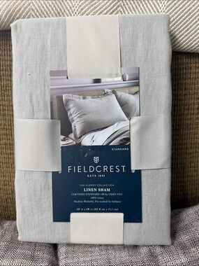 Fieldcrest Linen Sham - Soft Light Gray